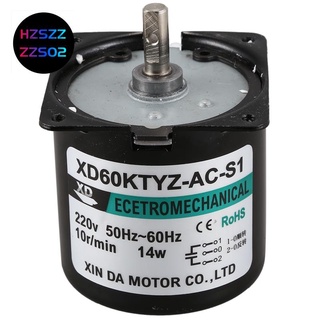 มอเตอร์แม่เหล็กไฟฟ้า 60Ktyz Ac Motor 220V 10Rpm 14W