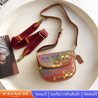 Coach ca101 Willow Saddle กระเป๋าสะพายข้างผู้หญิง