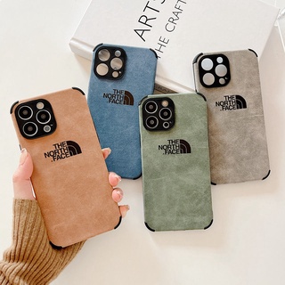 ใหม่ เคสโทรศัพท์มือถือหนัง กันตก ลาย The North Face แฟชั่น สําหรับ iPhone 11 12 13 Pro Max 12 Pro 13 Pro 14Pro 14 Pro Max 14 Plus