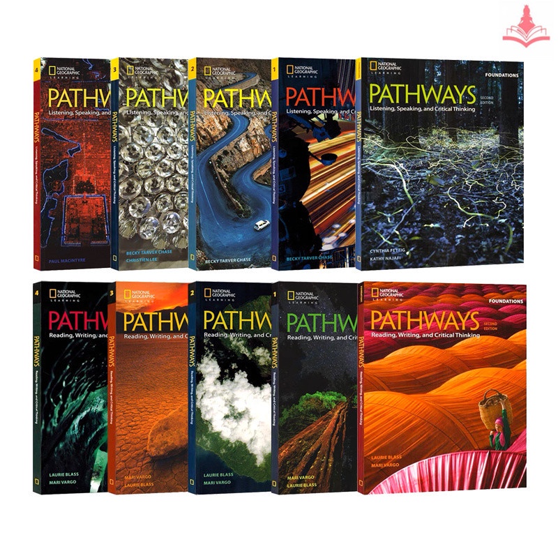 หนังสือเรียนและสมุดงานสำหรับนักเรียนมัธยมปลายและเด็ก—Senior High School Students Children's National Geographic Textbook Workbook “Pathways 2nd Edition Listening&Speaking and Critical Thinking/Reading&Writing and Critical Thinking Level F /1/2/3/4”