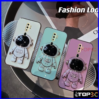 เคส OPPOA5 2020 เคส OPPO A9 2020 A55 A16K A55 A95 A74 A16 A15 A15S A57 2022 A76 A96 เคสโทรศัพท์มือถือ ลายนักบินอวกาศ พร้อมที่ตั้งวาง สําหรับ YHY