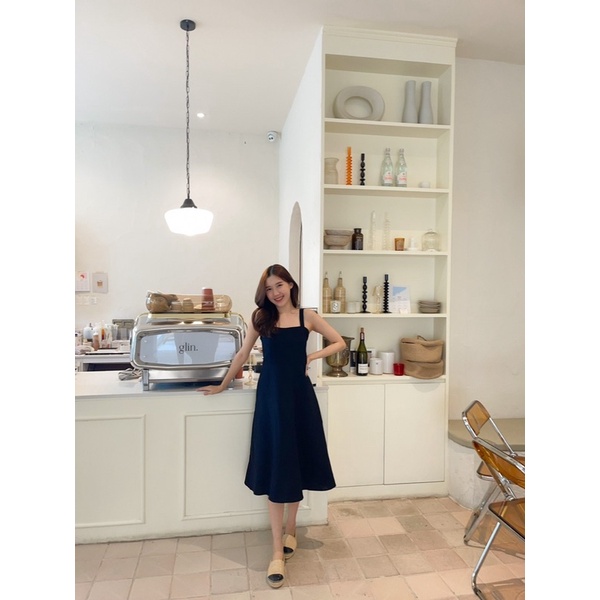 comiing.sn -Choux cream dress (black)