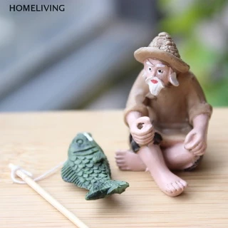 Home ฟิกเกอร์เรซิ่น รูปปั้นคนแก่ตกปลา งานฝีมือ สําหรับตกแต่งสวน