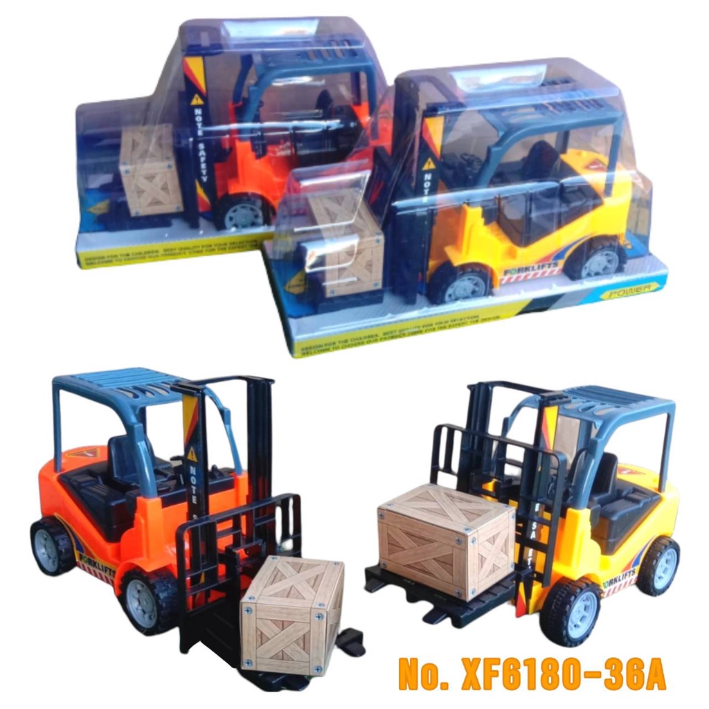 Fork Lifts รถโฟร์คลิฟท์ โมเดลงานกล่อง ยกได้ คันใหญ่ ถ่ายจากสินค้าจริง  No.XF6180-36A