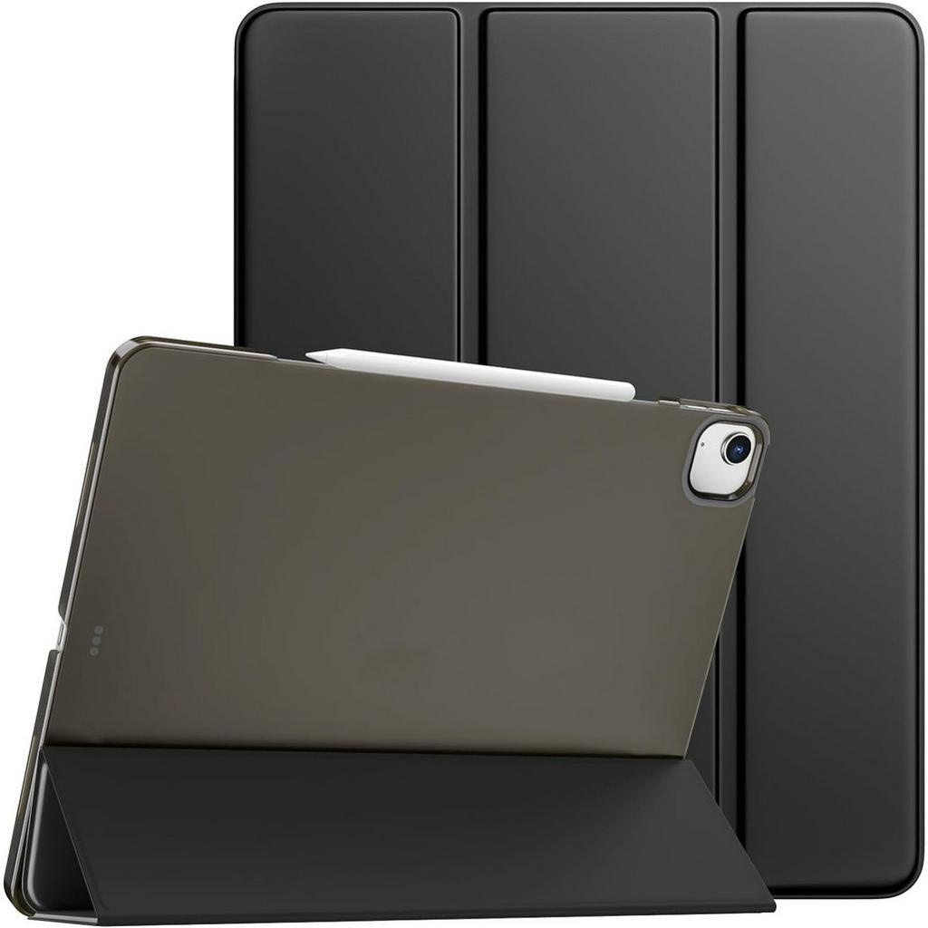 Timovo สําหรับ iPad Air 13 นิ้วเคส M2 2024, iPad Pro 12.9 2022/2021(6th/5th Gen) กรณี PU หนัง Slim Stand Cover โปร่งแสง Frosted Back Hard PC สมาร์ทพร้อม Auto Wake/Sleep