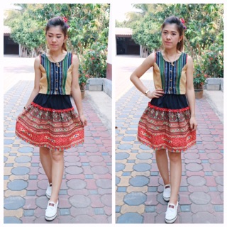 💋👍🏽ส่งฟรี 💋ชุดกระโปรง
