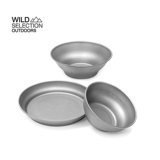 Natutehike Thailand จาน ชาม ถ้วย อลูมิเนียม น้ำหนักเบา อุปกรณ์แคมป์ปิ้ง Titanium dishes bowl disc  NH21CJ001