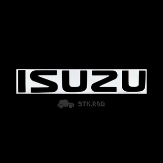 สติ๊กเกอร์ ISUZU ติดฝาท้าย TFR รถ ISUZU TFR มังกร สีขาว-สีดำ STICKER