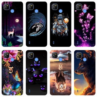 เคสสำหรับ Tecno Pop 4 LTE Case Silicone Back Cover Soft Casing Tecno Pop4 LTE Cartoon TPU เคส