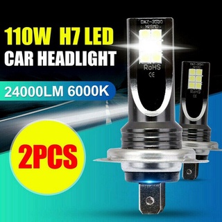 【ราคาต่ำสุดออนไลน์】2 แพ็ค H7 Headlight|การแปลงไฟหน้า LED 6W 1000LM 6000K Bulbs COD