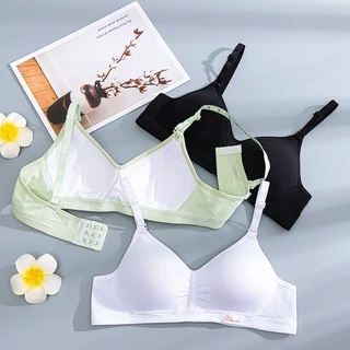 ✨w&c bras✨100% บราระบายอากาศใส่สบาย เสื้อชั้นในสตรีไร้โครง บราดันทรง อกเล็ก NY008