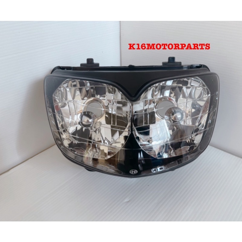 ไฟหน้า รุ่น LS125-D ปี 2000 / LS 125 ตัวใหม่ ตาเพชร ช้อนชุบ โคมไฟหน้า จานฉาย# 2011-051-ZS # ยี่ห้อ HMA