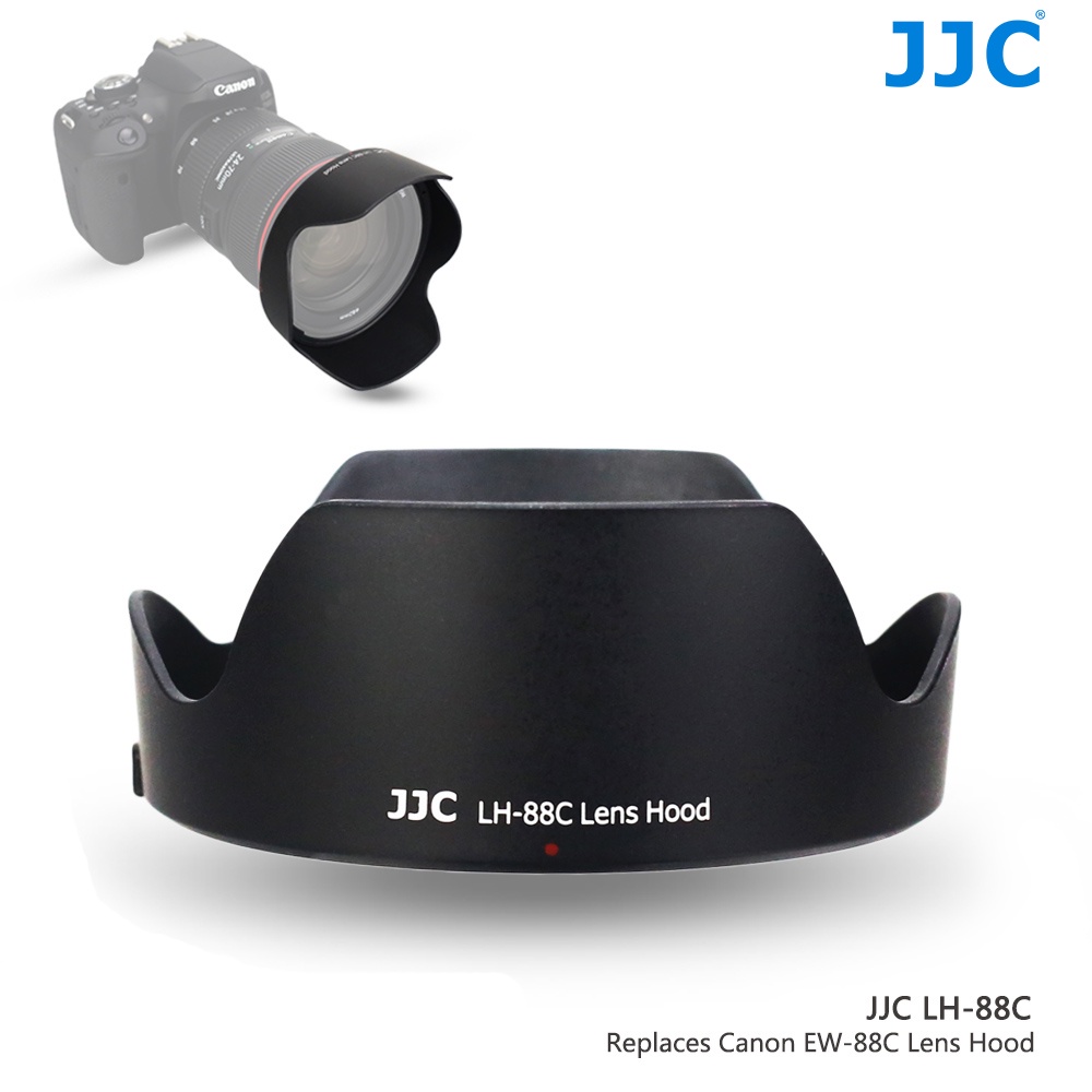 JJC EW-88C Lens Hood กล้องเลนส์ฮู้ดเปลี่ยน สำหรับเลนส์ซูม Canon EF 24-70mm F2.8L II USM 82mm