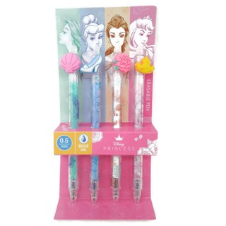 ปากกาลบได้ เจ้าหญิง แพ็ค 4 ด้าม ปากกาลบได้ ลายการ์ตูนเจ้าหญิงดิสนีย์ Disney Erasable Pen Princess