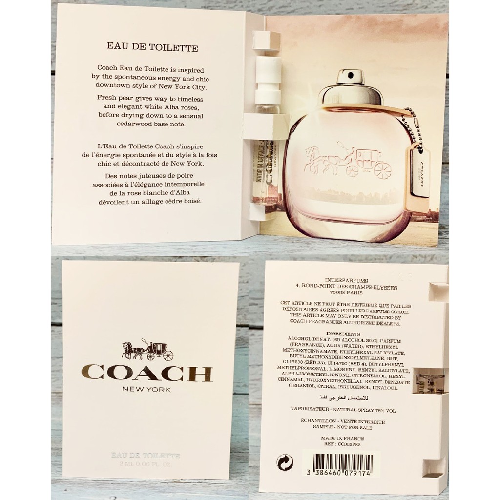 COACH NEW YORK EDT 2ml (รุ่นToilette)