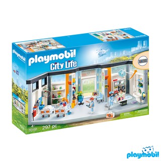 Playmobil 70191  Hospital Furnished Hospital Wing แอ็คชั่นฟิกเกอร์  โรงพยาบาล โรงพยาบาล 1 ชั้น