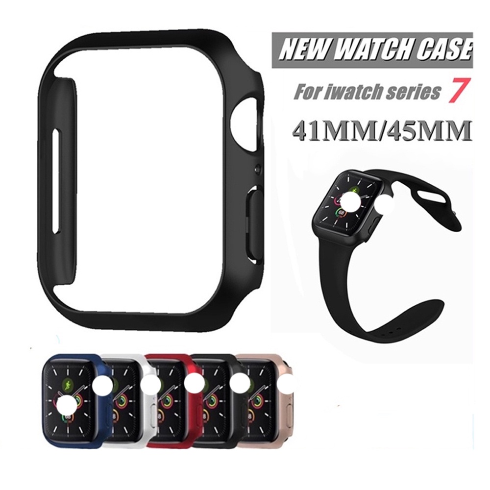 เคส Applewatch เคสนาฬิกาข้อมือพลาสติกสําหรับ Apple Watch 41 มม. 45 มม. สําหรับ Iwatch Series 7
