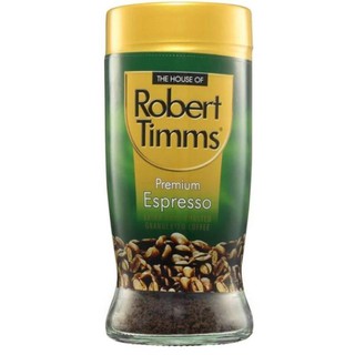 Robert Timms Premium Granulated Coffee Espresso โรเบิร์ตทิมส์ กาแฟสำเร็จรูป พรีเมี่ยมเอสเปรสโซ 100g.