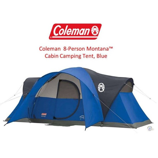 Coleman Tent Montana Tent Blue 8 Person เต็นท์โคลแมน 8 คน สีน้ำเงิน