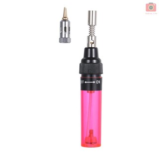 【fash】Gas Soldering Iron Electric Soldering Iron Gun Welding Tools Flame Torch Cordless Solder Iron(Pink)