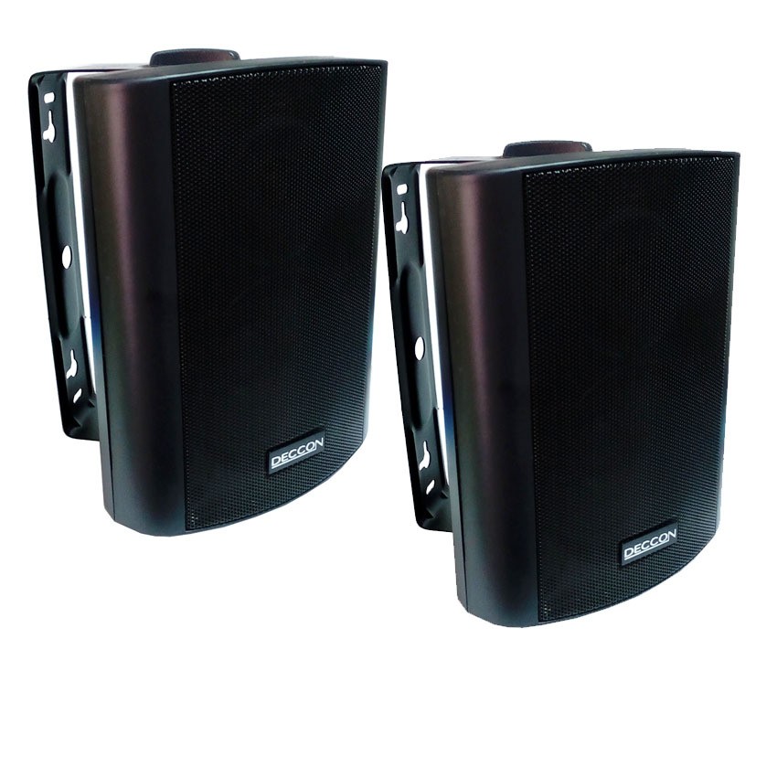 K10SH NKE ตู้ลำโพงพร้อมขาติดผนัง 5 นิ้ว 500วัตต์ (แพ็ค2ตัว) รุ่น DECCONSOON-5 (Black)
