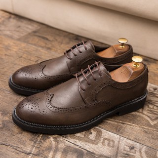 ใหม่รองเท้าหนัง Brogues Derbies ขนาดใหญ่ 38~47 สําหรับผู้ชาย