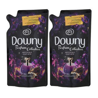 🔥แนะนำ!! ดาวน์นี่ มิสทีค น้ำยาปรับผ้านุ่ม สูตรเข้มข้น ขนาด 560 มล. x 2 ถุง Downy Concentrate Softener Mystique 580 ml x