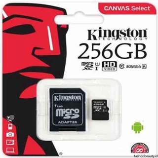 Ready Authentic Kingston Class 10 80MB/S 256GB Micro SD Memory Card