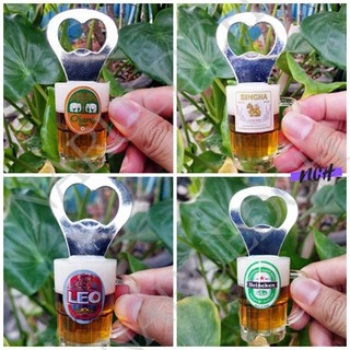 ที่้เปิดขวด ติดตู้เย็น รูปแก้วเบียร์ 3D ของตกแต่ง ของฝาก ของชำร่วย Bottle Opener Magnet พร้อมส่งทันที