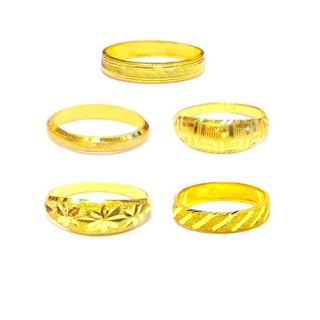 6.6 Flash Sale แหวนทอง 1 กรัม (สุ่มลาย ให้ จร้า) น้ำหนัก1กรัม ทองคำแท้96.5% มีใบรับประกัน