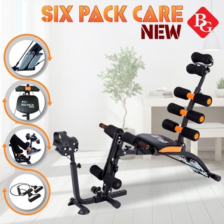 เครื่องออกกำลังกาย Six Pack Care NEW พร้อมที่ปั่นจักรยาน (สีดำ/ส้ม)