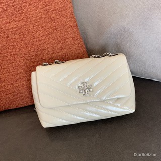 Thailand️ Hot เว่อร์ ️  Tory Burch handbags new TB fragrance kira diamond bag shoulder messenger portable chain bag-