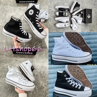 ✔️Canvas platform Chuck Taylor All star ⭐️ รองเท้าผ้าใบ เสริมสน รองเท้าแฟชั่น