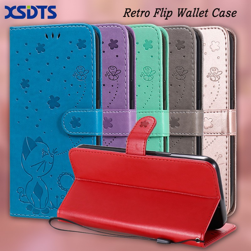 เคสมือถือฝาพับ หนัง PU พร้อมช่องใส่บัตร สําหรับซัมซุง Galaxy S3 S4 S5 S6 S7 Edge I9300 I9500 I9600 G