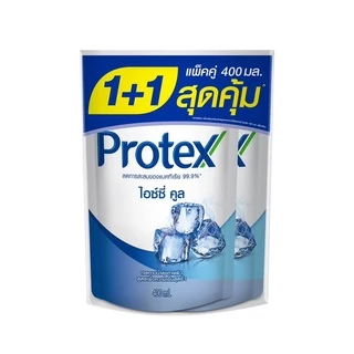 โพรเทคส์ เจลอาบนํ้า สูตรไอซ์ซี่ คูล ถุงเติม ขนาด 400 มล. (แพ็คคู่) PROTEX SHOWER CREAM ICY COOL REFILL 400 ML.