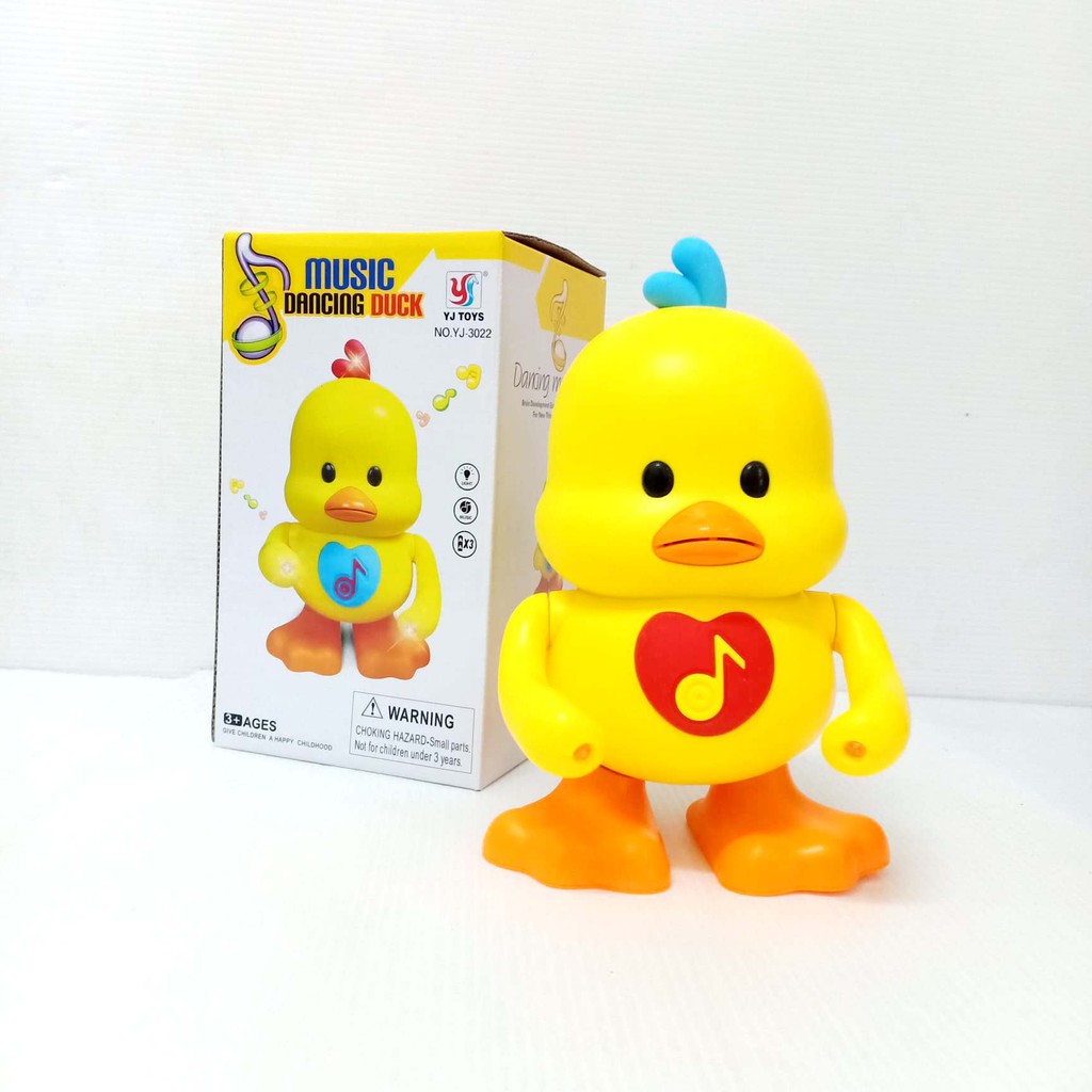 เป็ดเต้น DUCK DANCE ใส่ถาน มีเสียง มีไฟ ถ่าน ขนาด 2A 3 ก้อน น่ารักดี เด็ก ๆ ชอบ แน่นอน เทสสินค้า .