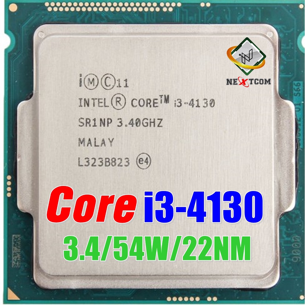 ⚡️ CPU i3 4130 / 3.40Ghz / 2C 4T / Socket LGA 1150 / 30 ฟรีซิลิโคน จัดส่งไว