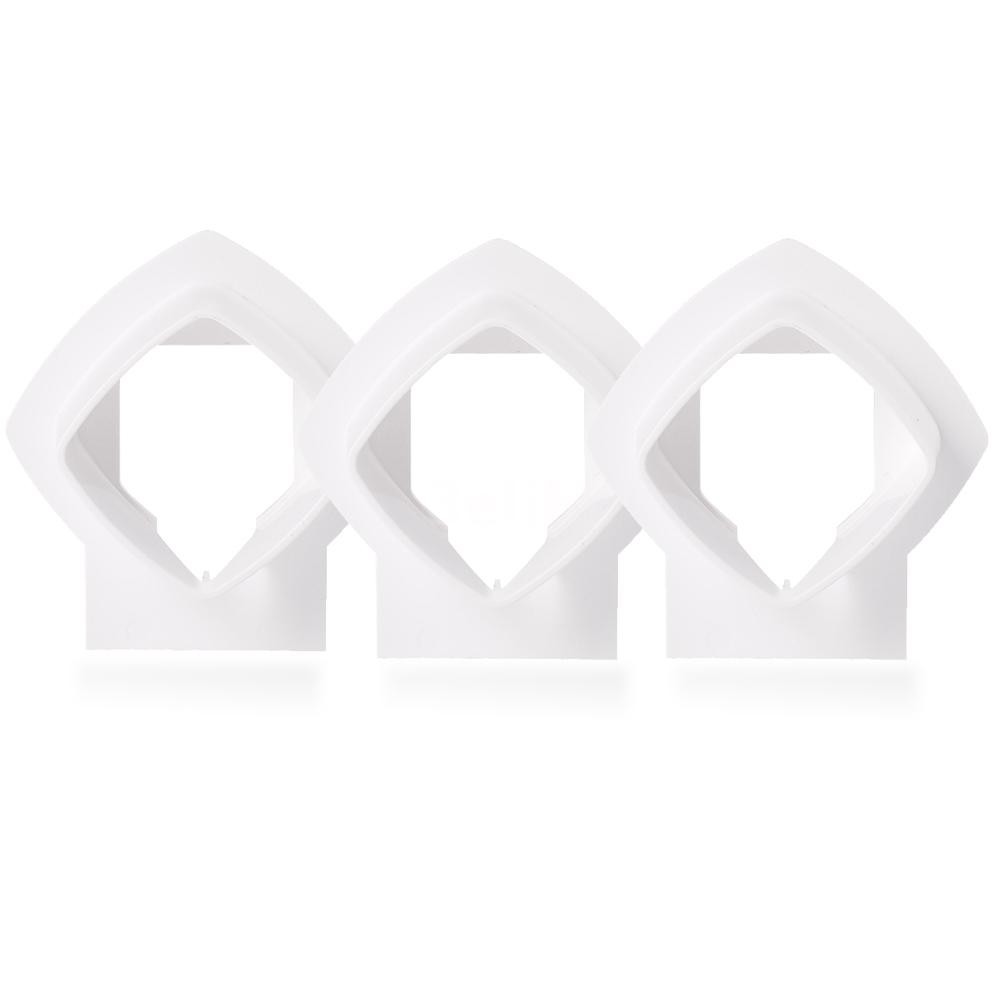 Wall Mount Bracket Stand Holder for Linksys Velop Tri-band Whole Home WiFi Mesh System, White 3 Pack