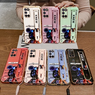 เคสโทรศัพท์มือถือ ซิลิโคนนิ่ม พร้อมสายคล้องข้อมือ ลายการ์ตูน สําหรับ Casing For Samsung A32 A52 A52S Soft Silicone Wrist Strap Cartoon Holder Phone Case with Gift Lanyard