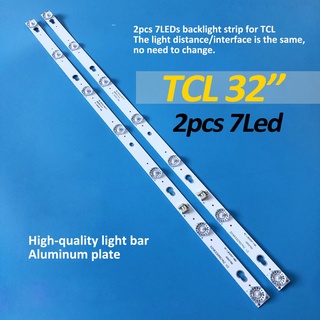 แถบไฟแบ็คไลท์ พร้อมหน้าจอ สําหรับ TCL L32F1680B 32D2700 32HR330M07A2 V2 LVW320CS0T 2 ชิ้น ต่อชุด