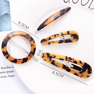 Various Shapes Frog Clip Hair Accessories New Female Student Acrylic Bangs Hair Clip