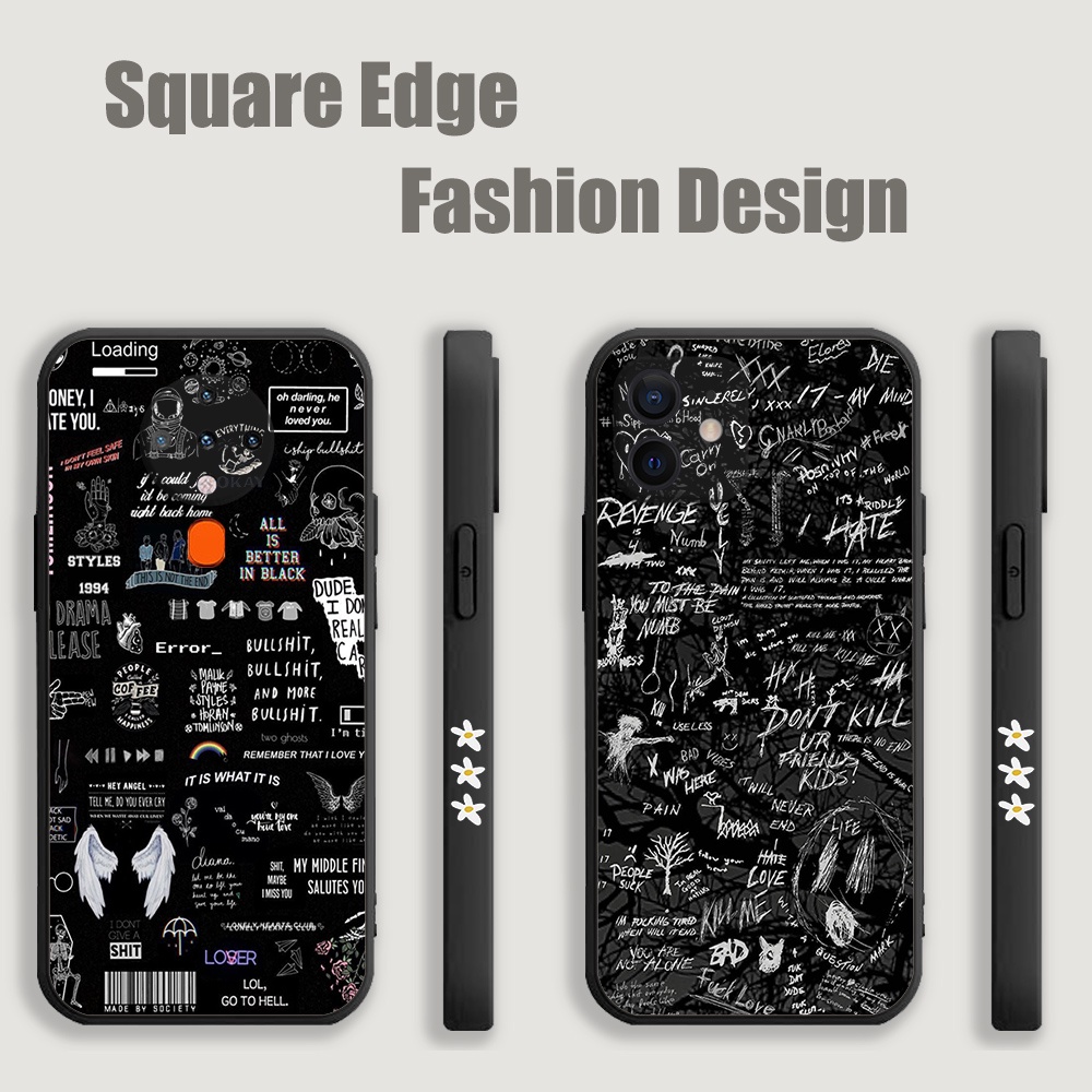 ความงามสีดําน่ารัก Tumblr Dark Glitch WLX11 สําหรับ Redmi 9T 9 Power 10C หมายเหตุ 9s เคสโทรศัพท์ขอบส