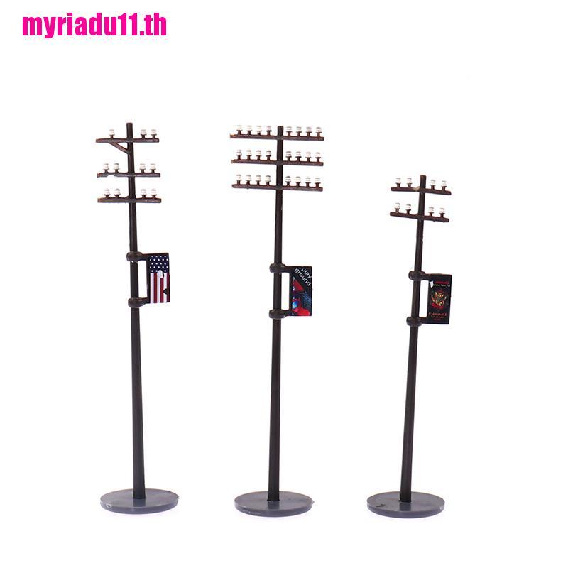 Mrth187 Mini Electric Line Pole for Train Railways Street DIY ...