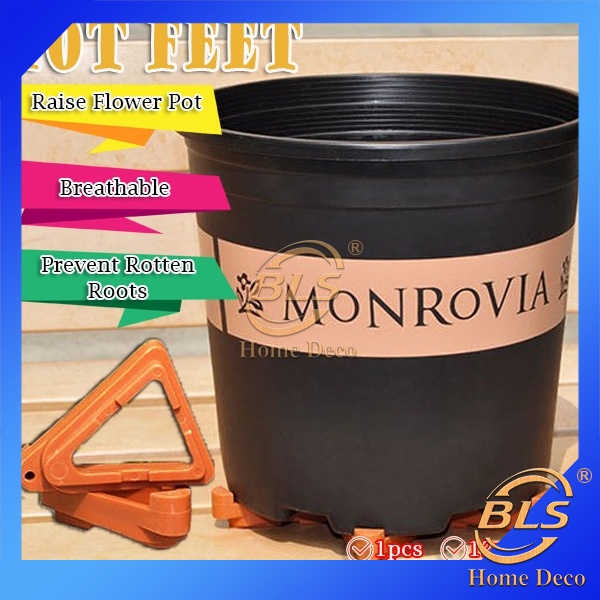 12 ชิ้น (1 แพ็ค) POT FEET PREVENT ROTTEN ROOTS 2.3 ซม. THICKNESS เครื่องมือทําสวน