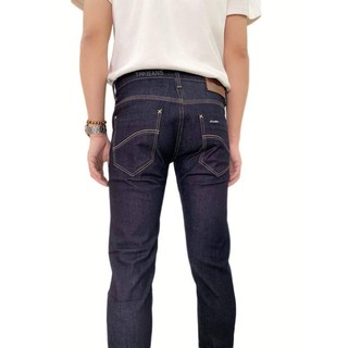 Slim-Fit Denim กางเกงยีนส์ชายทรงสลิมฟิต สีดำยีนส์ผ้ายืด เป้าซิป Size 28-38 ทรงสวยงานพรีเมี่ยมตัดเย็๋บอย่างดี