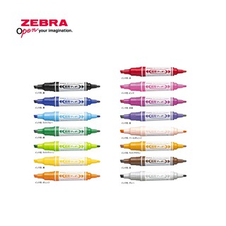 [ส่งจากญี่ปุ่น] Zebra Mckee ปากกามาร์กเกอร์ 15 สี