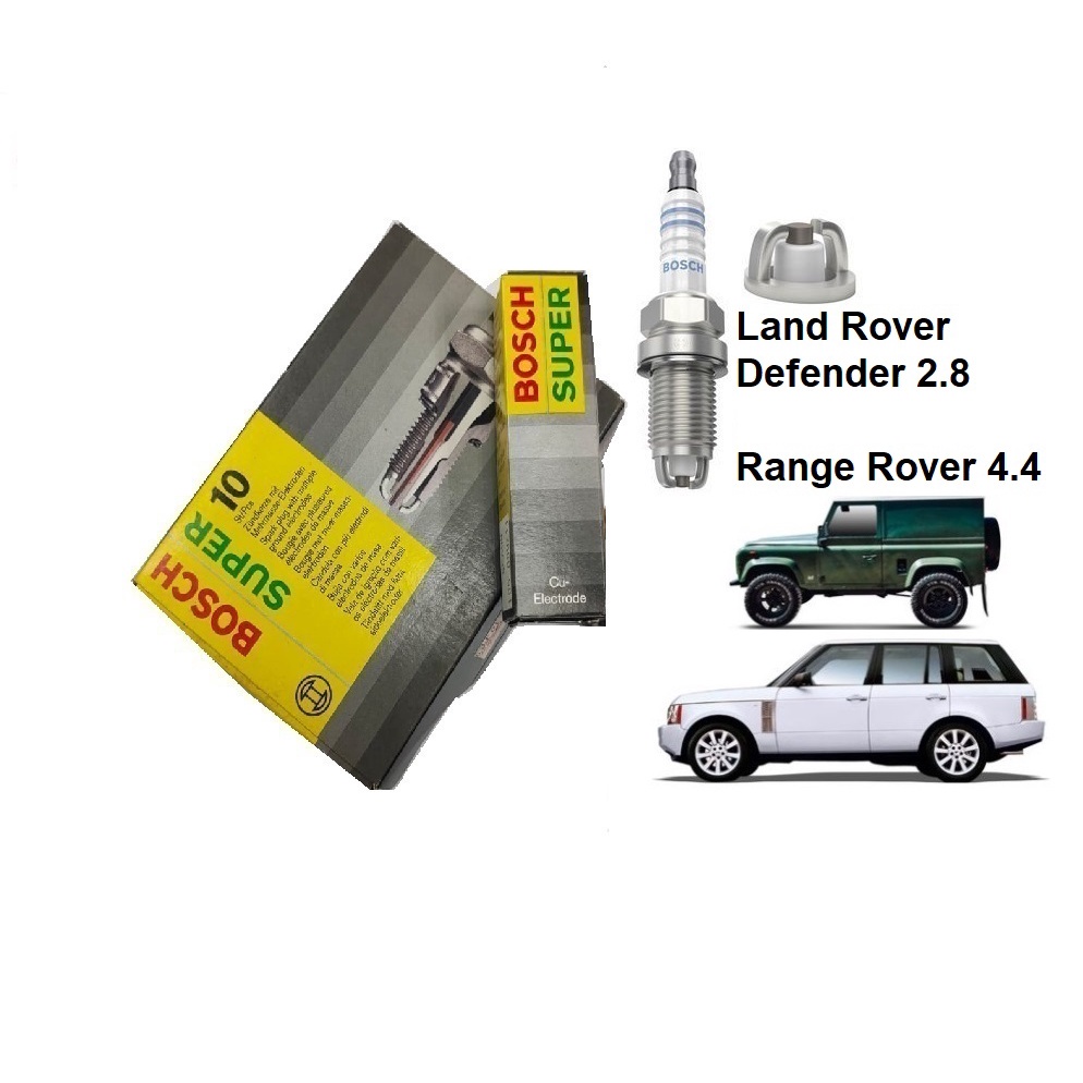 หัวเทียนนิกเกิล F7LDCR Bosch 0241235751 Super Land Rover Defender 2.8 Range Rover 4.4