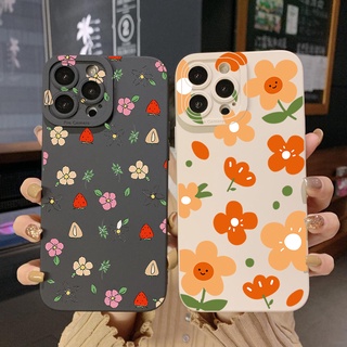 เคสป้องกันโทรศัพท์มือถือ ขอบสี่เหลี่ยม ลายดอกไม้ สําหรับ Infinix Hot 12i 10S 11 10 Play 11S 10i Smart 6 HD X6511 X657B X6512 Note 12 G96