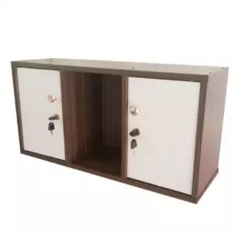 BB&shopตู้ล๊อกเกอร์ ชั้นไม้อเนกประสงค์ 2DK- 3 ช่อง พร้อมบานเปิดปิด