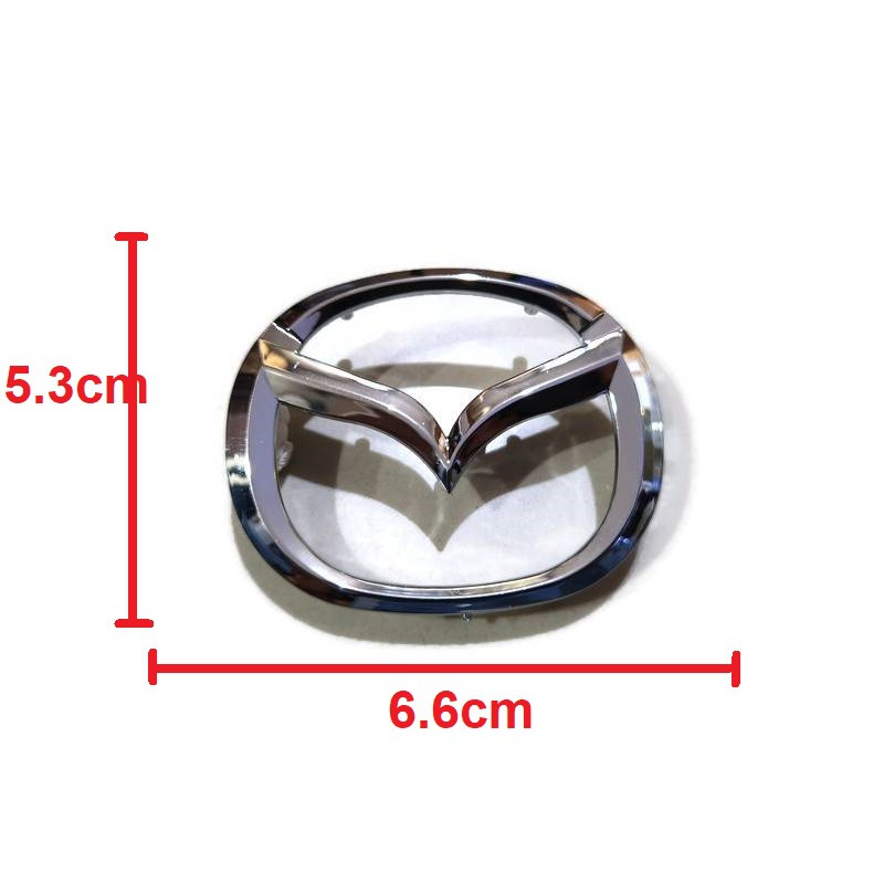 ป้ายโลโก้มาสด้าติดพวงมาลัยขนาด 5.3 x 6.6 cm สำหรับติดพวงมาลัย mazda **ร้านนี้การันตีคุณภาพ**